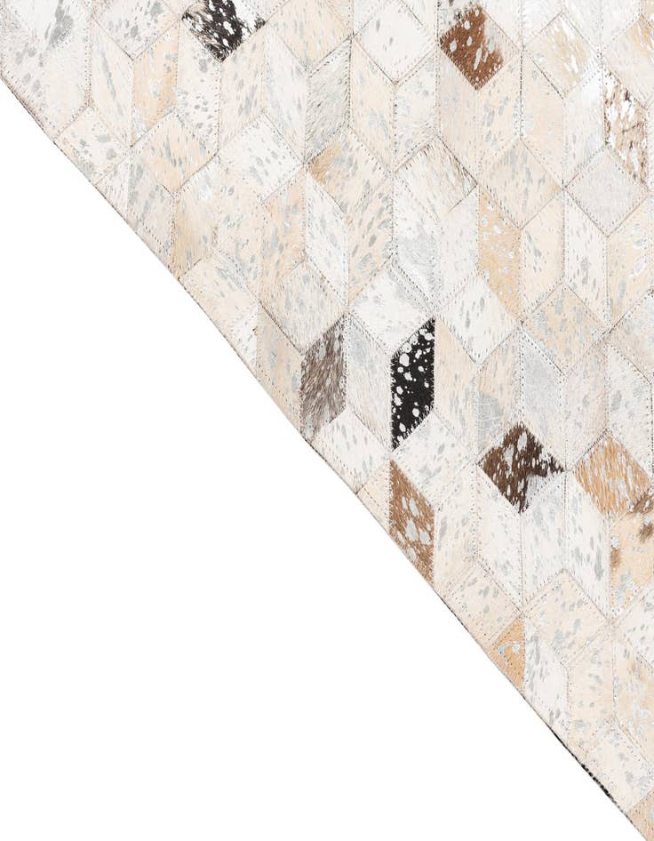 Detail image of  5' x 8' Cowhide Leather Rug