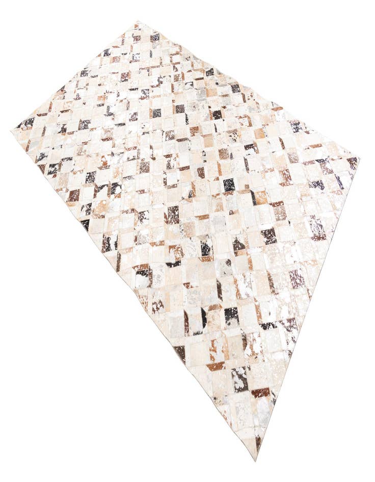 Detail image of  5' x 7' 10 Cowhide Leather Rug