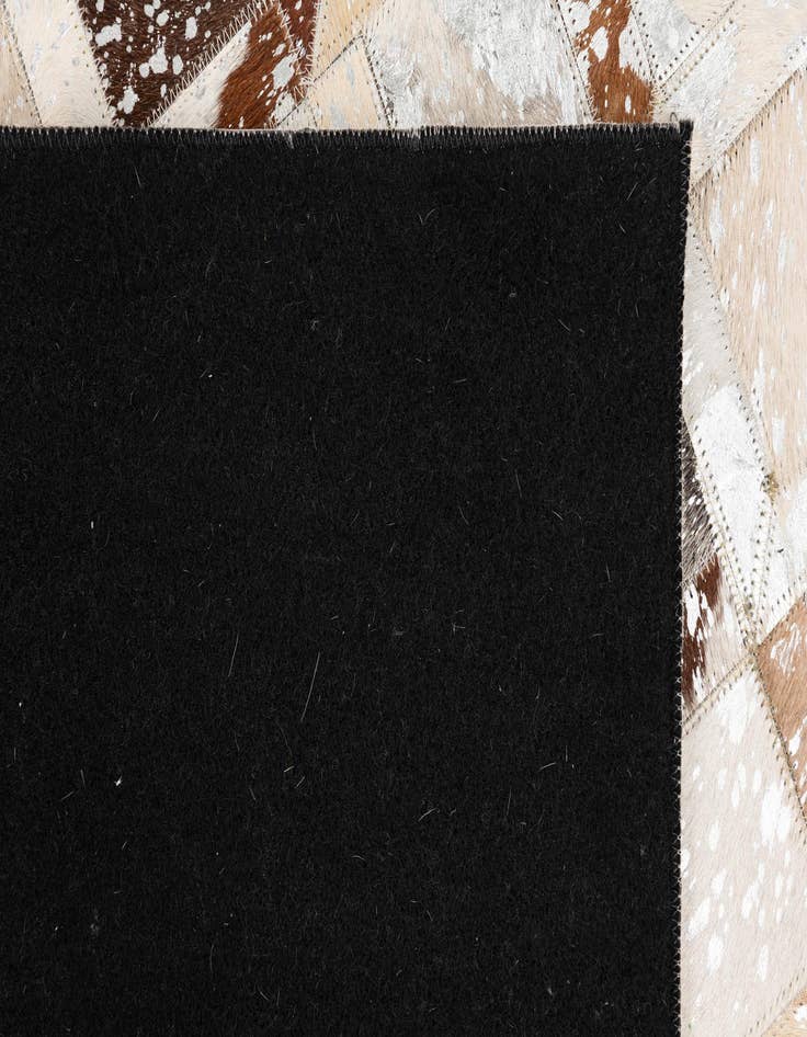 Detail image of  5' x 7' 10 Cowhide Leather Rug