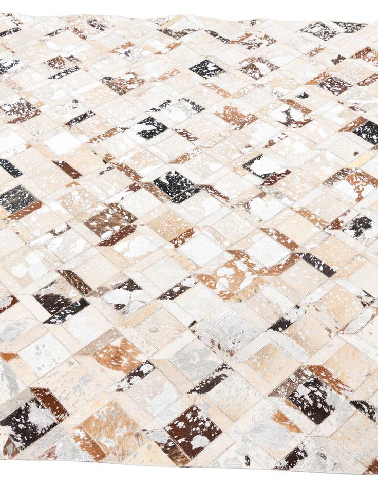 Detail image of  5' x 8' Cowhide Leather Rug