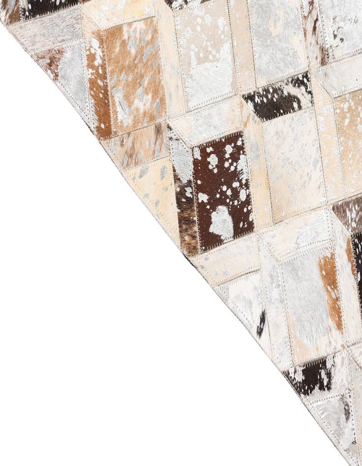 Detail image of  5' x 8' Cowhide Leather Rug