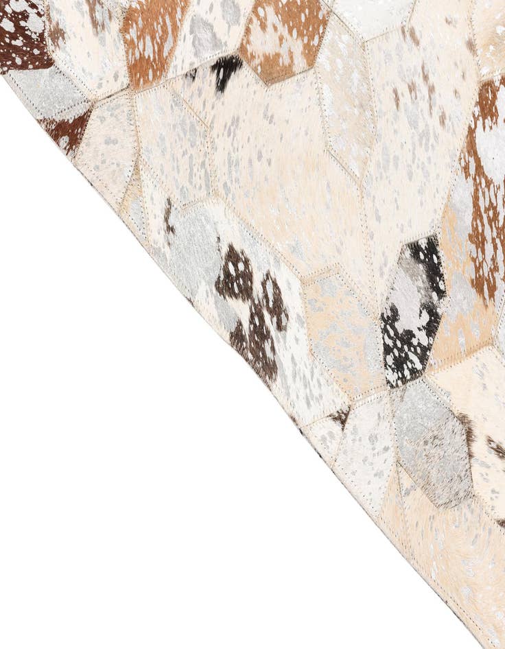 Detail image of  5' x 8' 1 Cowhide Leather Rug