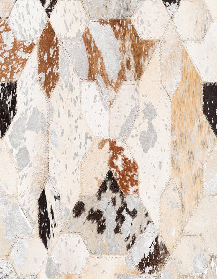 Detail image of  5' x 8' 1 Cowhide Leather Rug