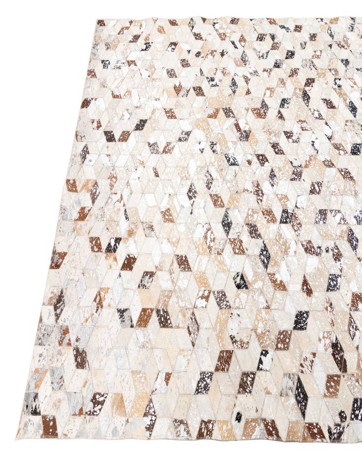 Detail image of  5' x 8' Cowhide Leather Rug