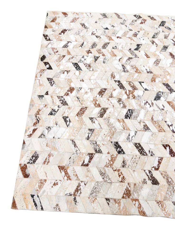 Detail image of  5' x 8' Cowhide Leather Rug