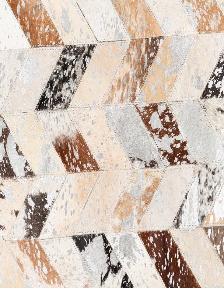 Detail image of  5' x 8' Cowhide Leather Rug