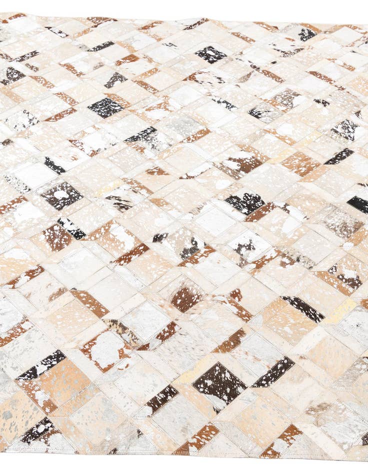 Detail image of  5' x 8' Cowhide Leather Rug