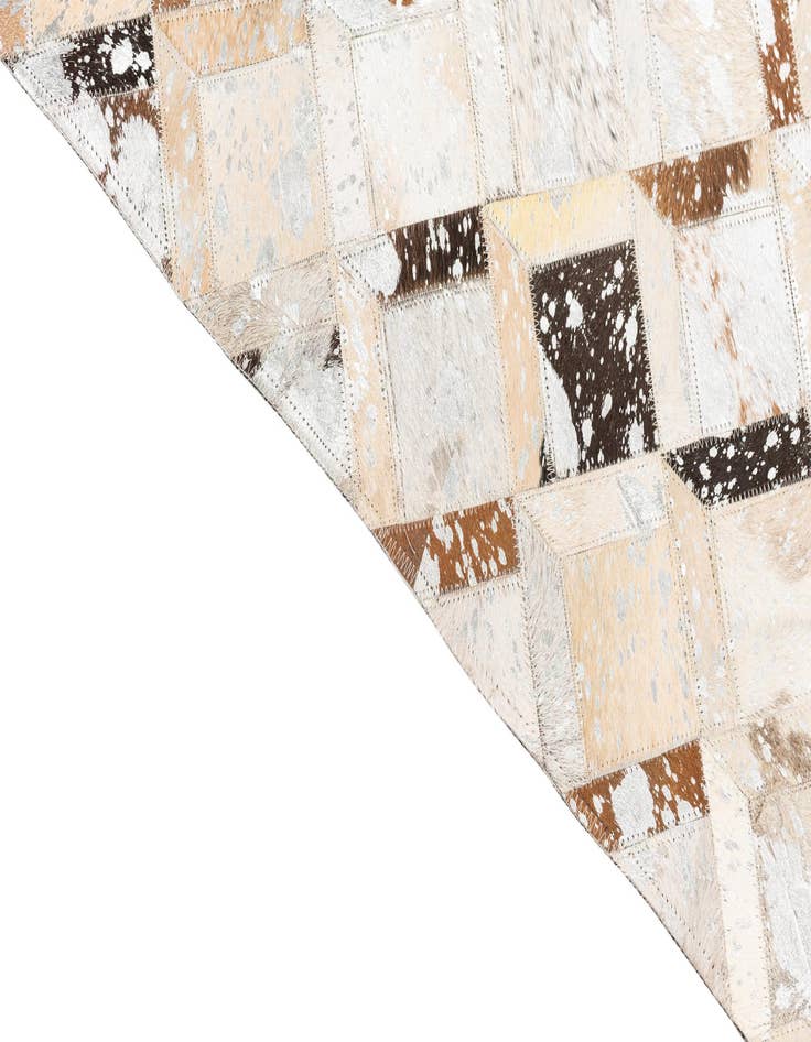 Detail image of  5' x 8' Cowhide Leather Rug
