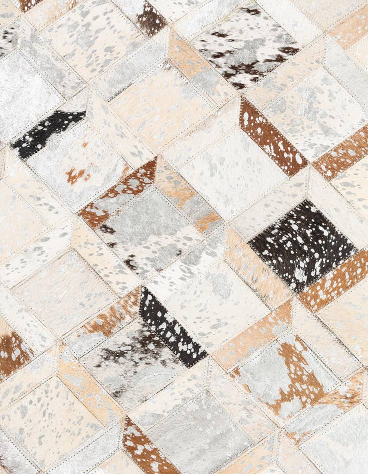 Detail image of  5' x 8' Cowhide Leather Rug