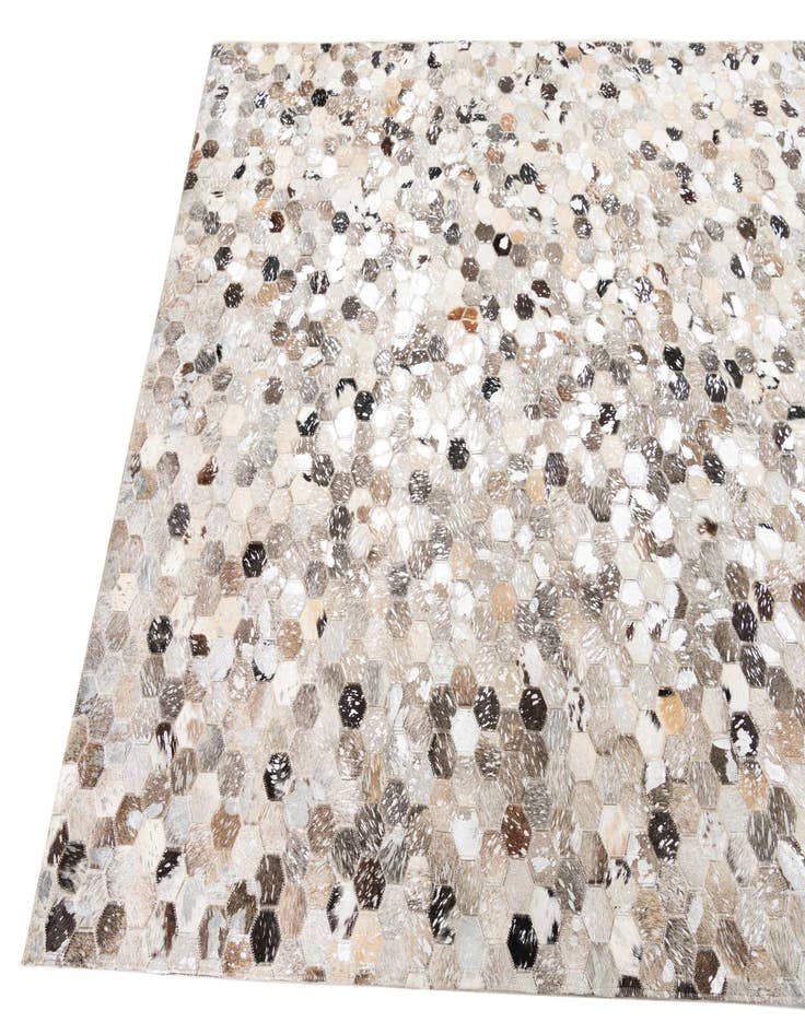 Detail image of  5' x 8' 1 Cowhide Leather Rug