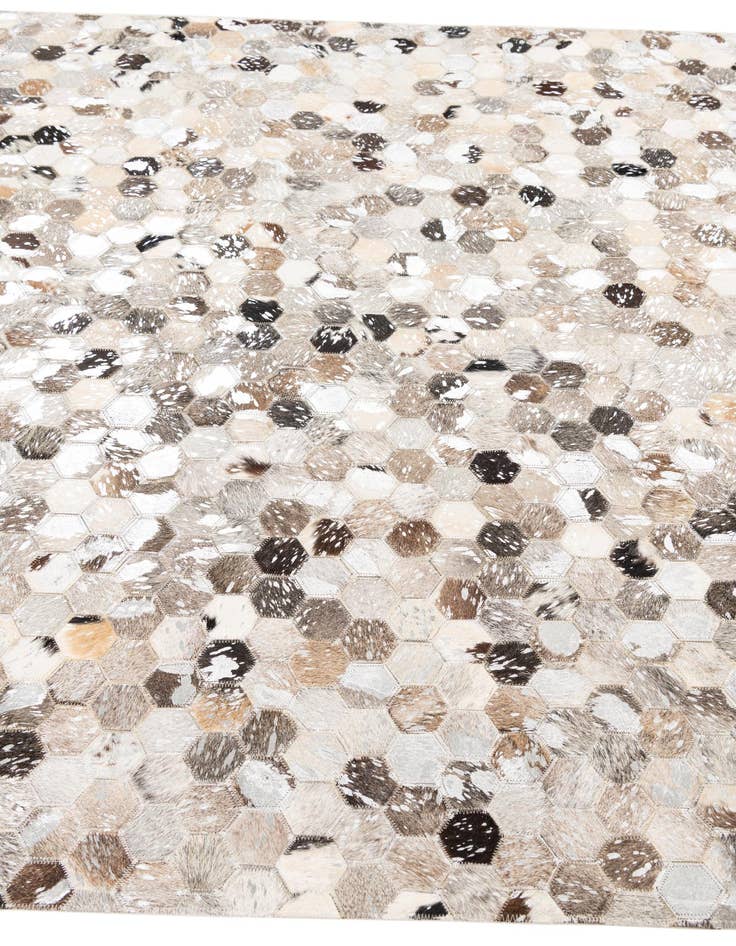 Detail image of  5' x 8' 1 Cowhide Leather Rug