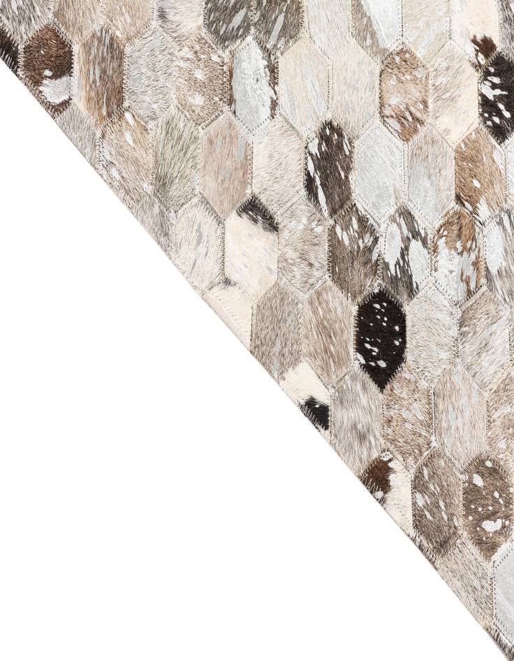 Detail image of  5' x 8' 1 Cowhide Leather Rug