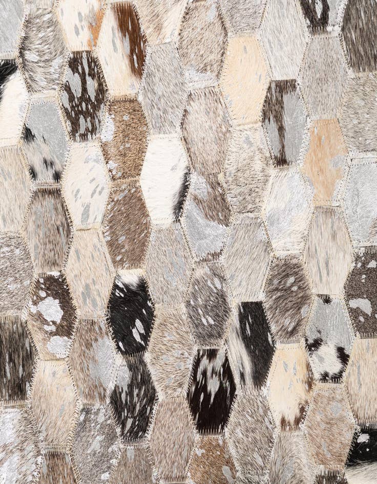 Detail image of  5' x 8' 1 Cowhide Leather Rug