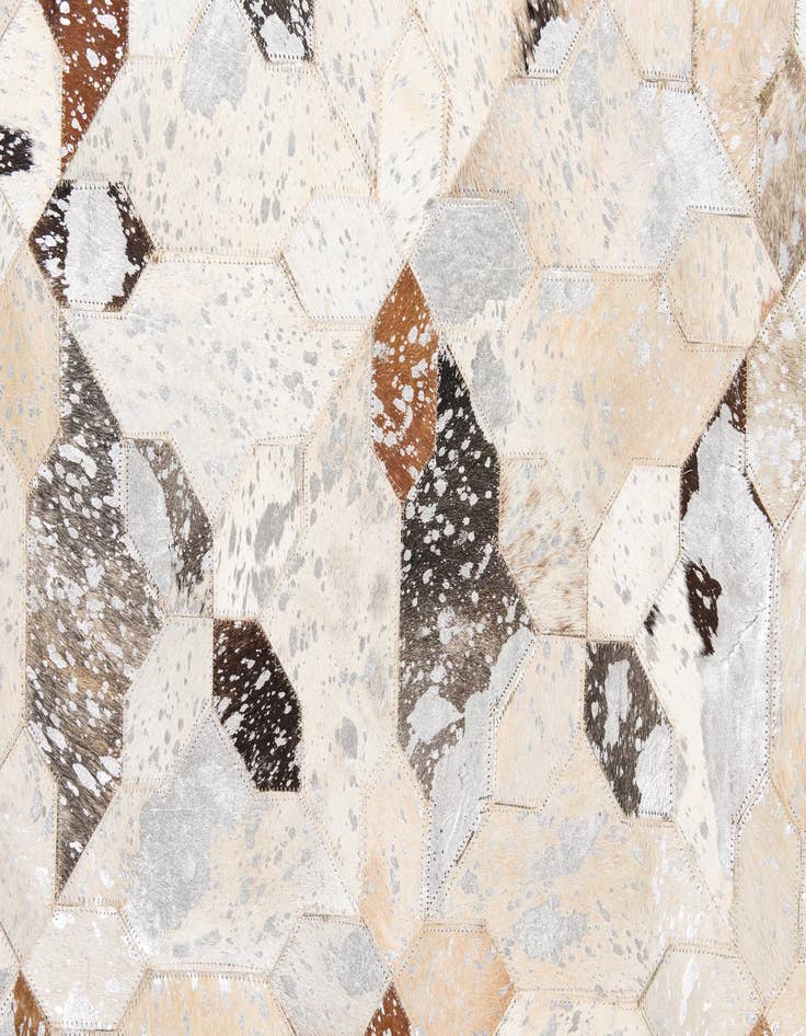 Detail image of  5' x 8' 2 Cowhide Leather Rug