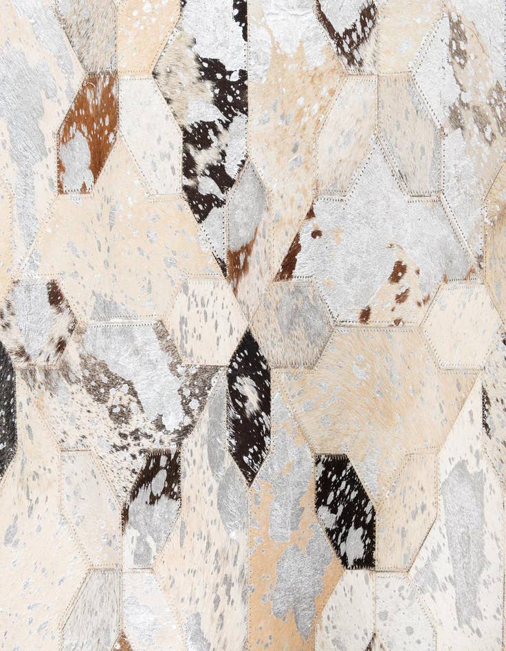 Detail image of  5' x 8' 2 Cowhide Leather Rug