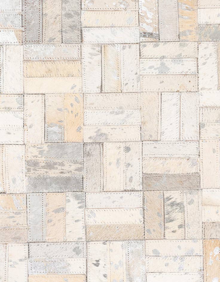 Detail image of  5' x 8' Cowhide Leather Rug