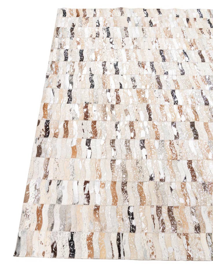 Detail image of  5' x 8' Cowhide Leather Rug