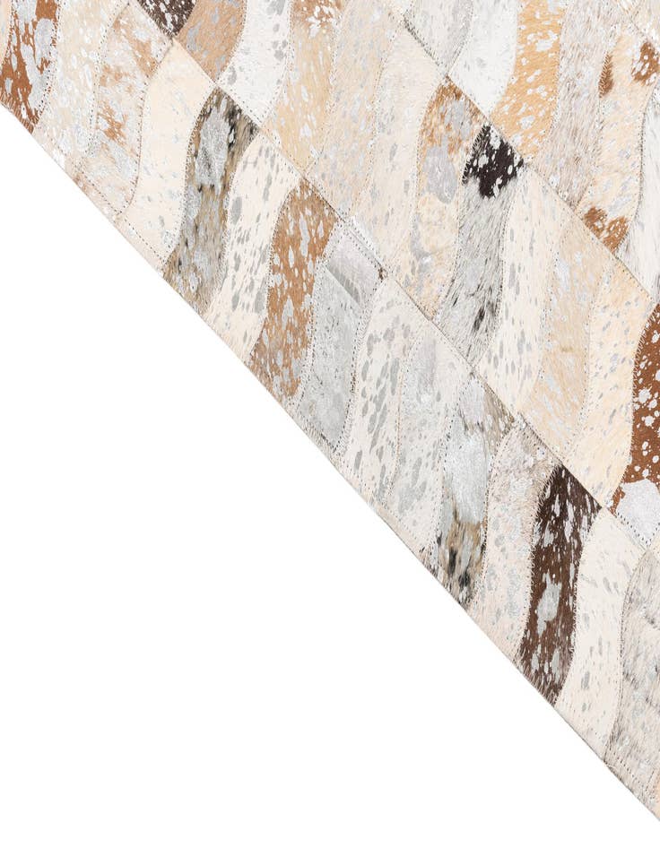 Detail image of  5' x 8' Cowhide Leather Rug