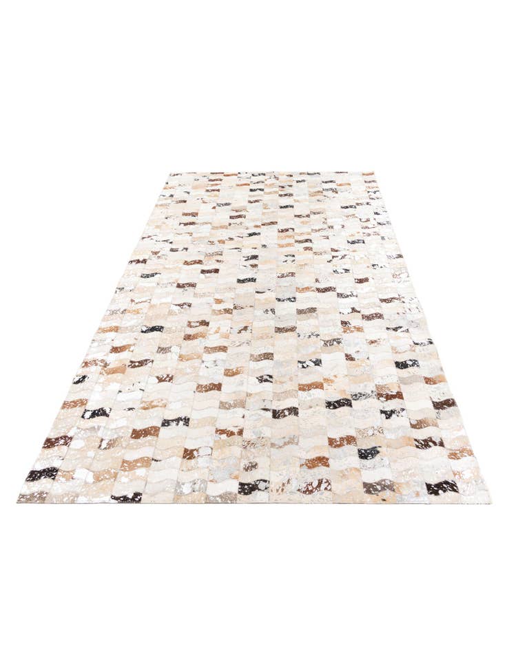 Detail image of  5' x 7' 10 Cowhide Leather Rug