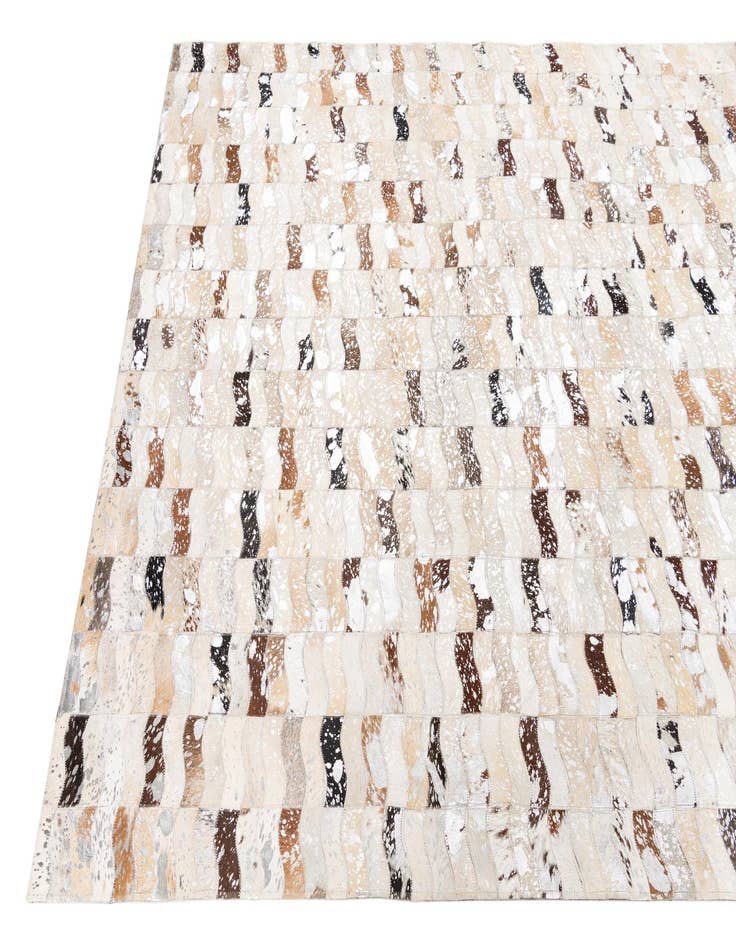 Detail image of  5' x 7' 10 Cowhide Leather Rug