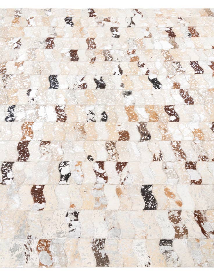 Detail image of  5' x 7' 10 Cowhide Leather Rug