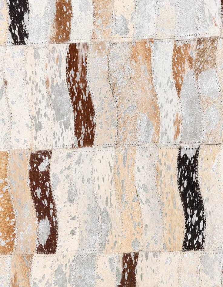 Detail image of  5' x 7' 10 Cowhide Leather Rug