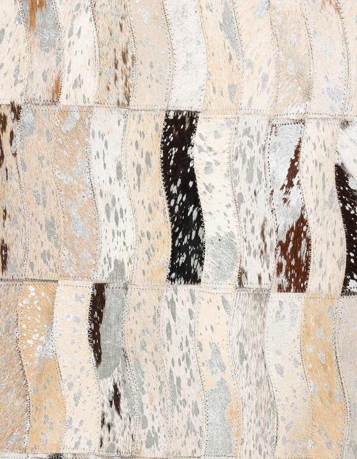 Detail image of  5' x 7' 10 Cowhide Leather Rug