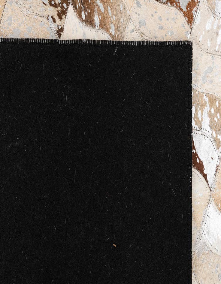 Detail image of  5' x 7' 10 Cowhide Leather Rug