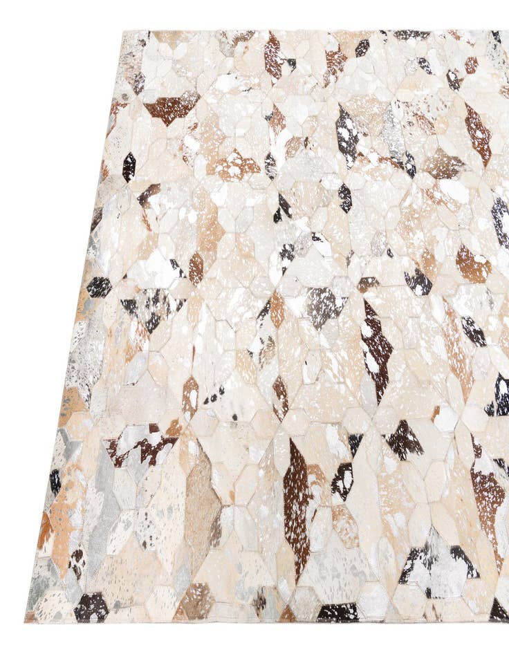 Detail image of  5' x 8' Cowhide Leather Rug