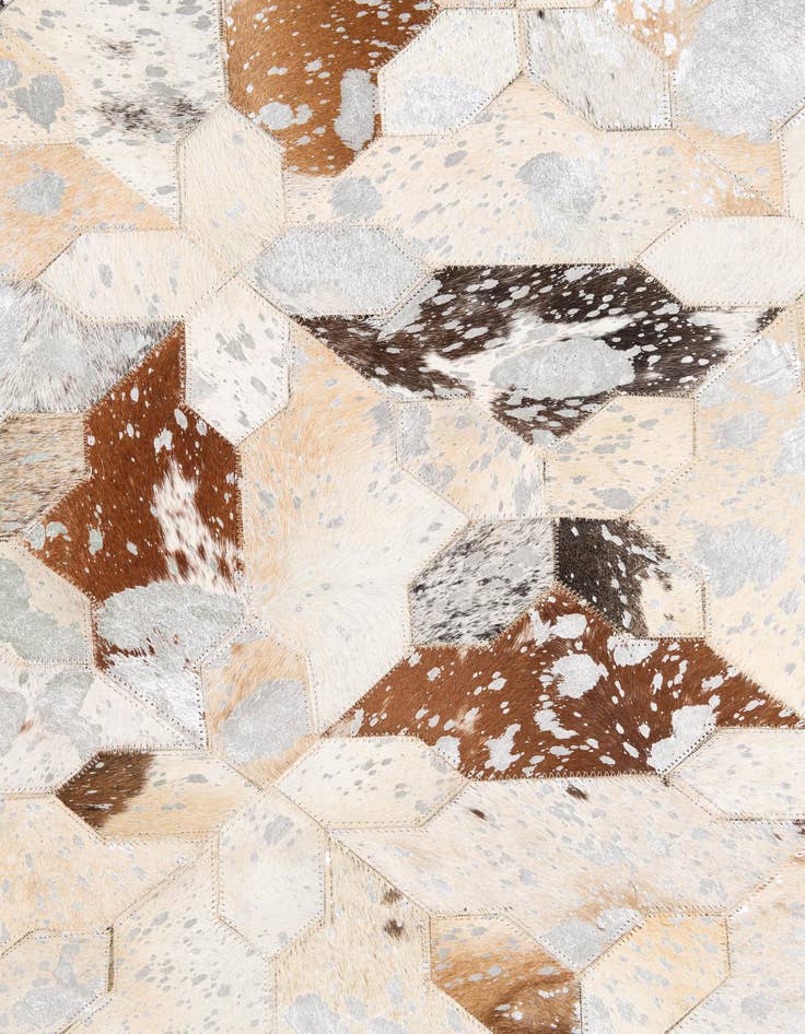 Detail image of  5' x 8' Cowhide Leather Rug