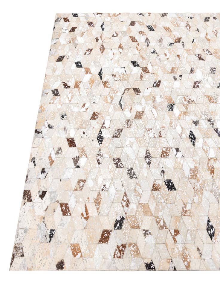 Detail image of  5' x 8' Cowhide Leather Rug