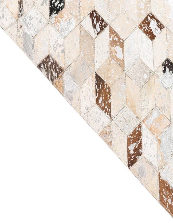 Detail image of  5' x 8' Cowhide Leather Rug