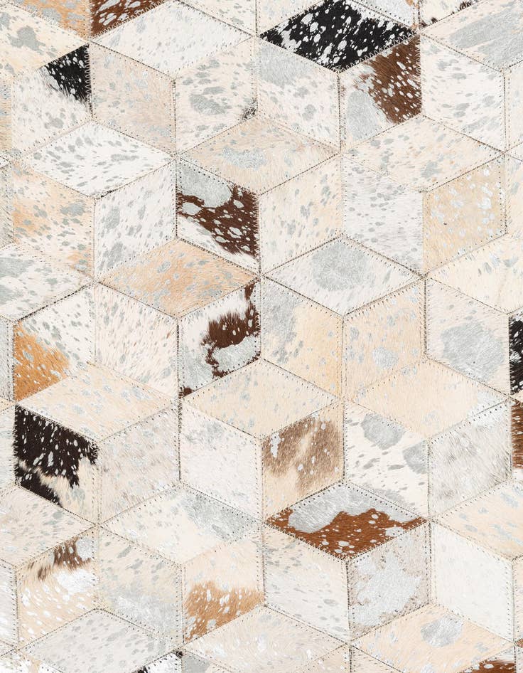 Detail image of  5' x 8' Cowhide Leather Rug