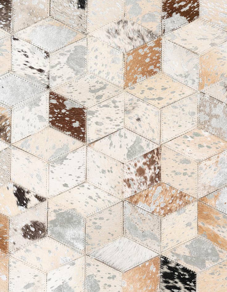 Detail image of  5' x 8' Cowhide Leather Rug