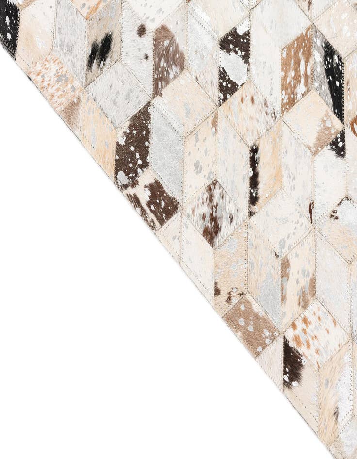 Detail image of  5' x 8' Cowhide Leather Rug