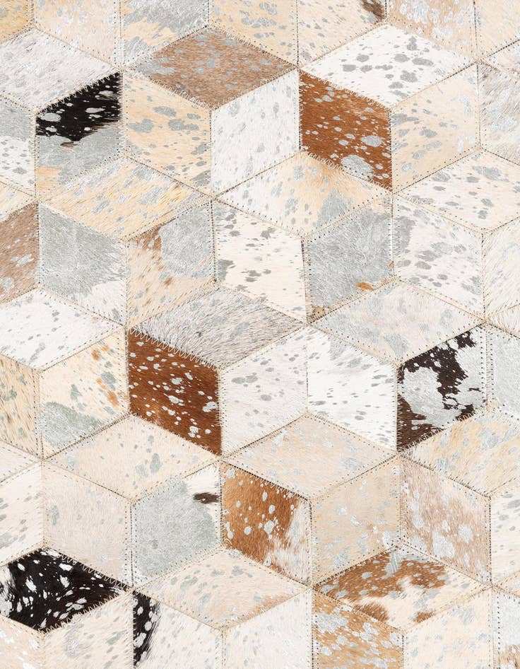 Detail image of  5' x 8' Cowhide Leather Rug