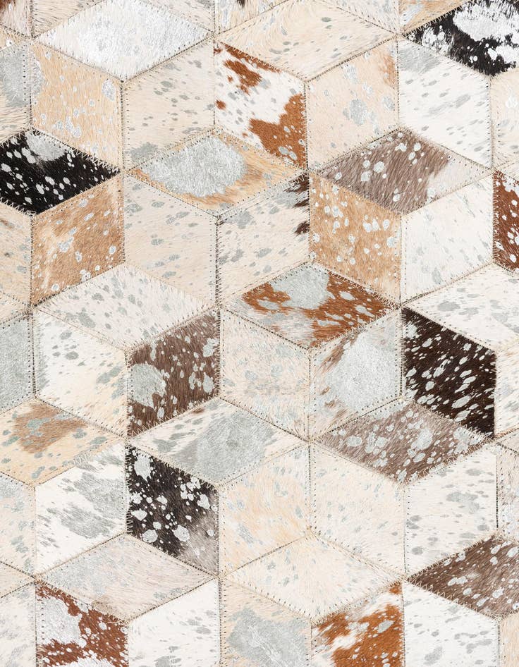 Detail image of  5' x 8' Cowhide Leather Rug
