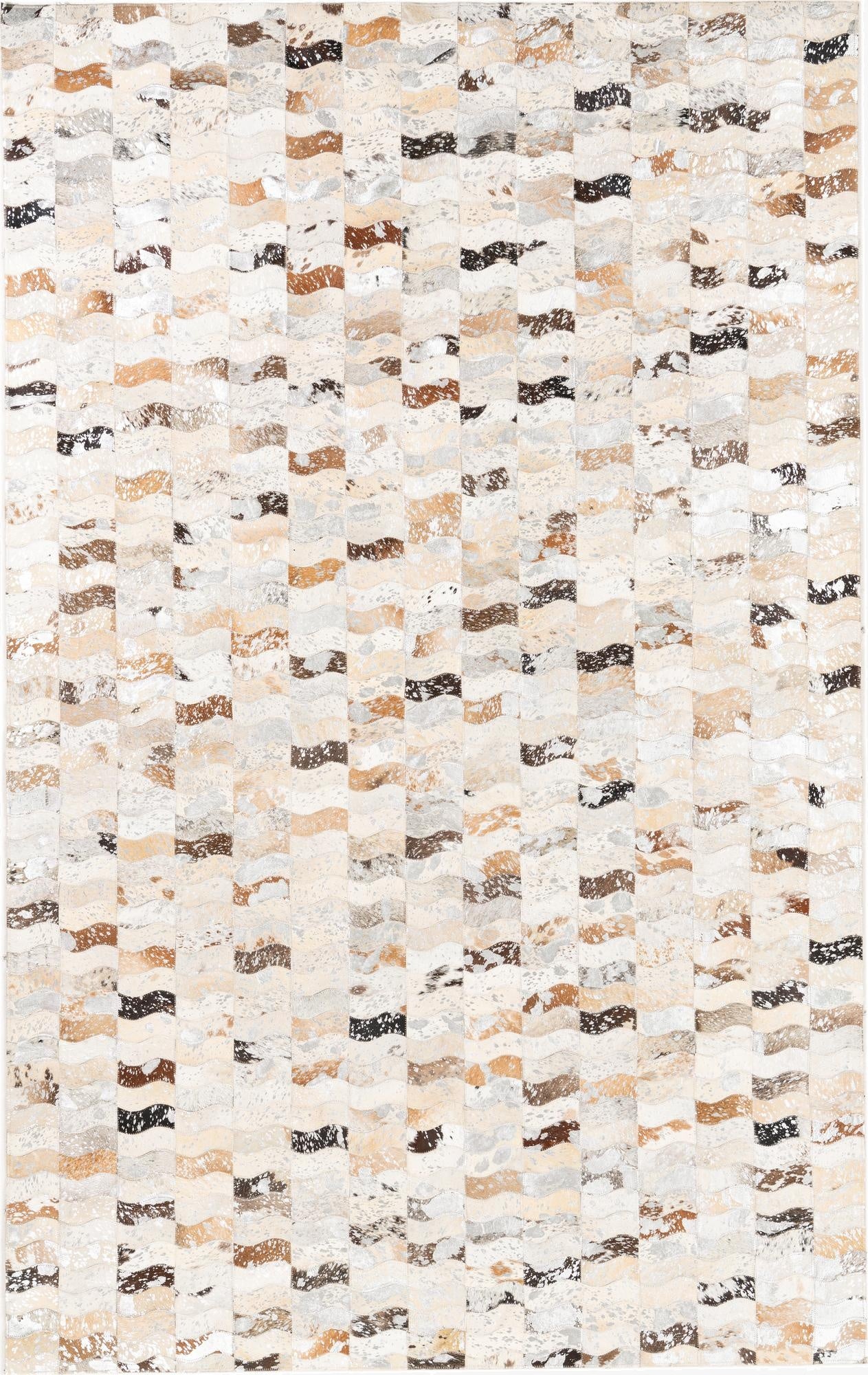  5' x 8' Cowhide Leather Rug