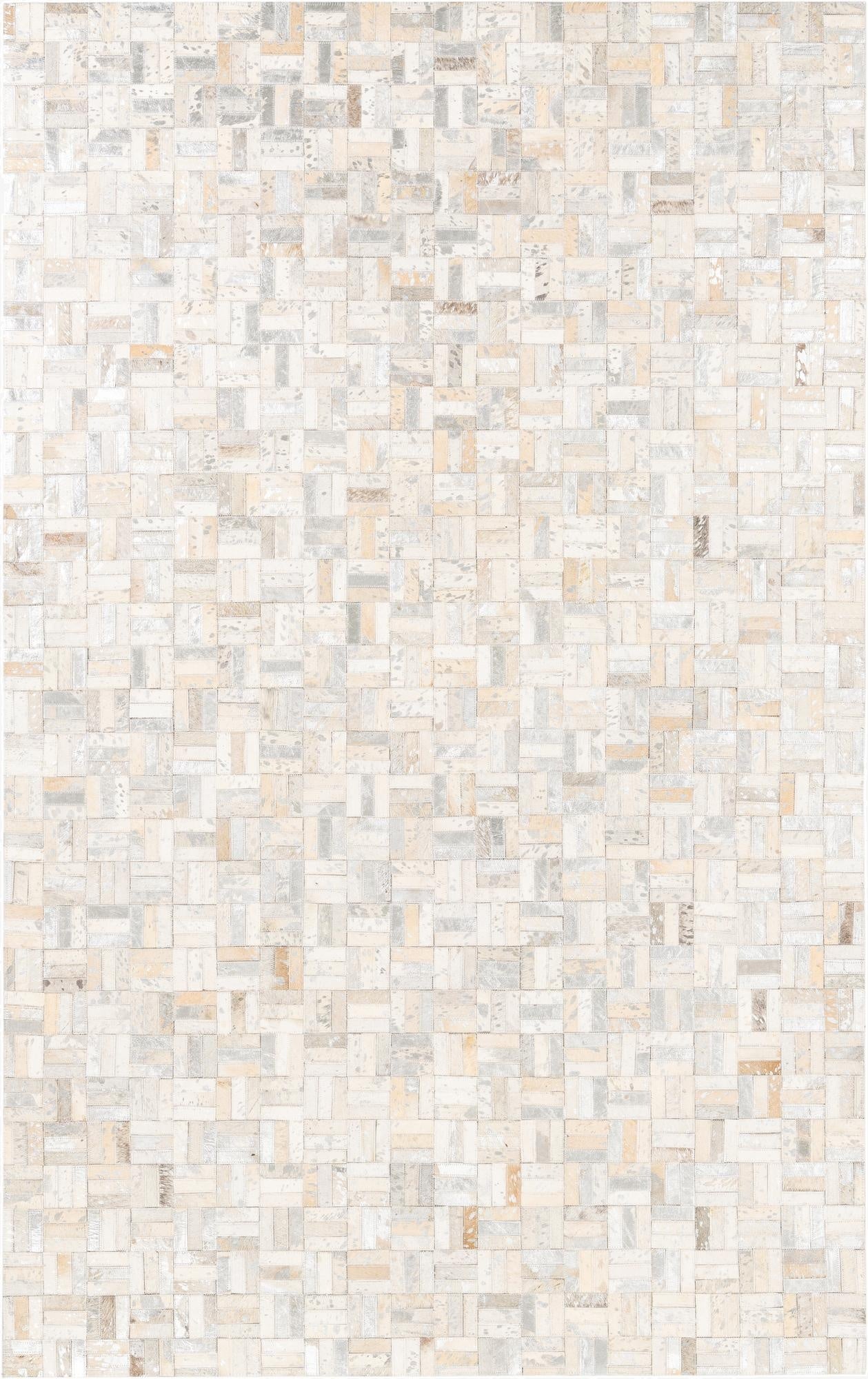  5' x 8' Cowhide Leather Rug