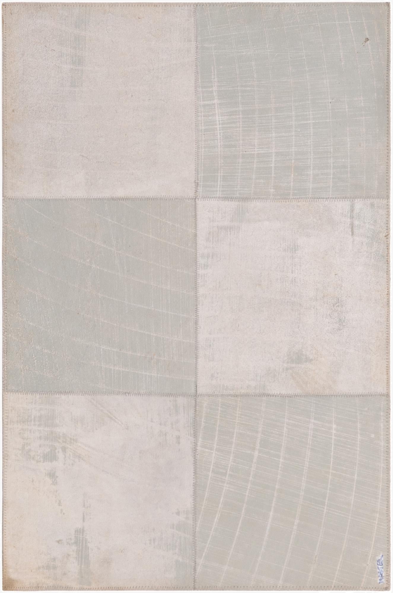  2' x 3' Cowhide Leather Rug