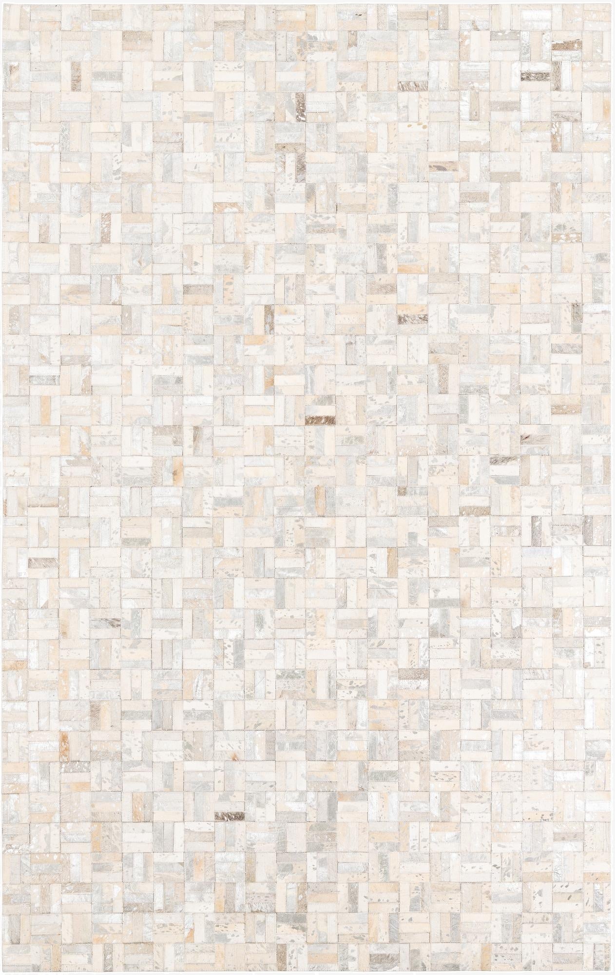  5' x 8' Cowhide Leather Rug