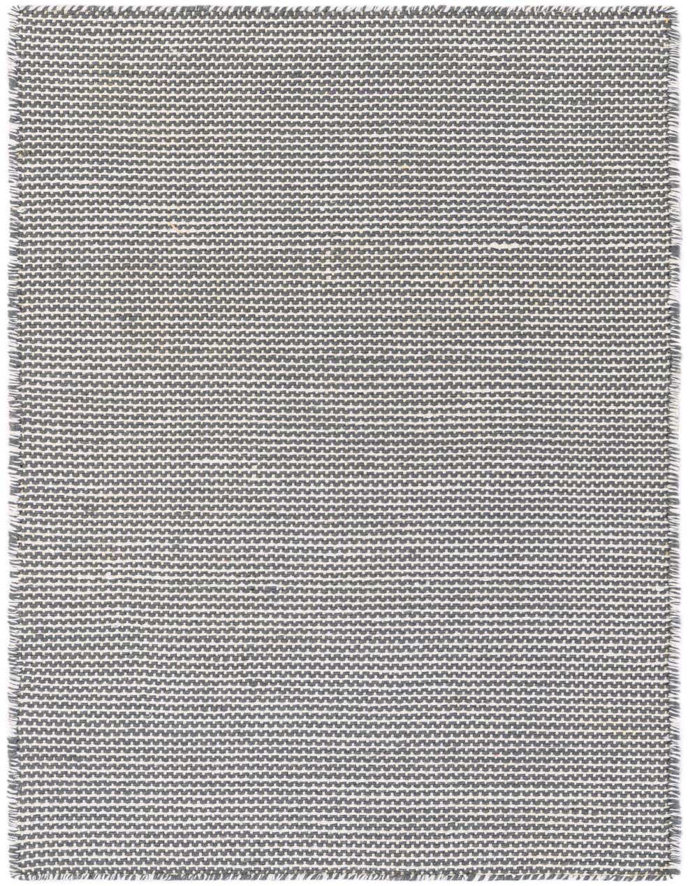 A 4 ft runner rug in a silver stars pattern, featuring a modern flatweave texture with fringed edges.