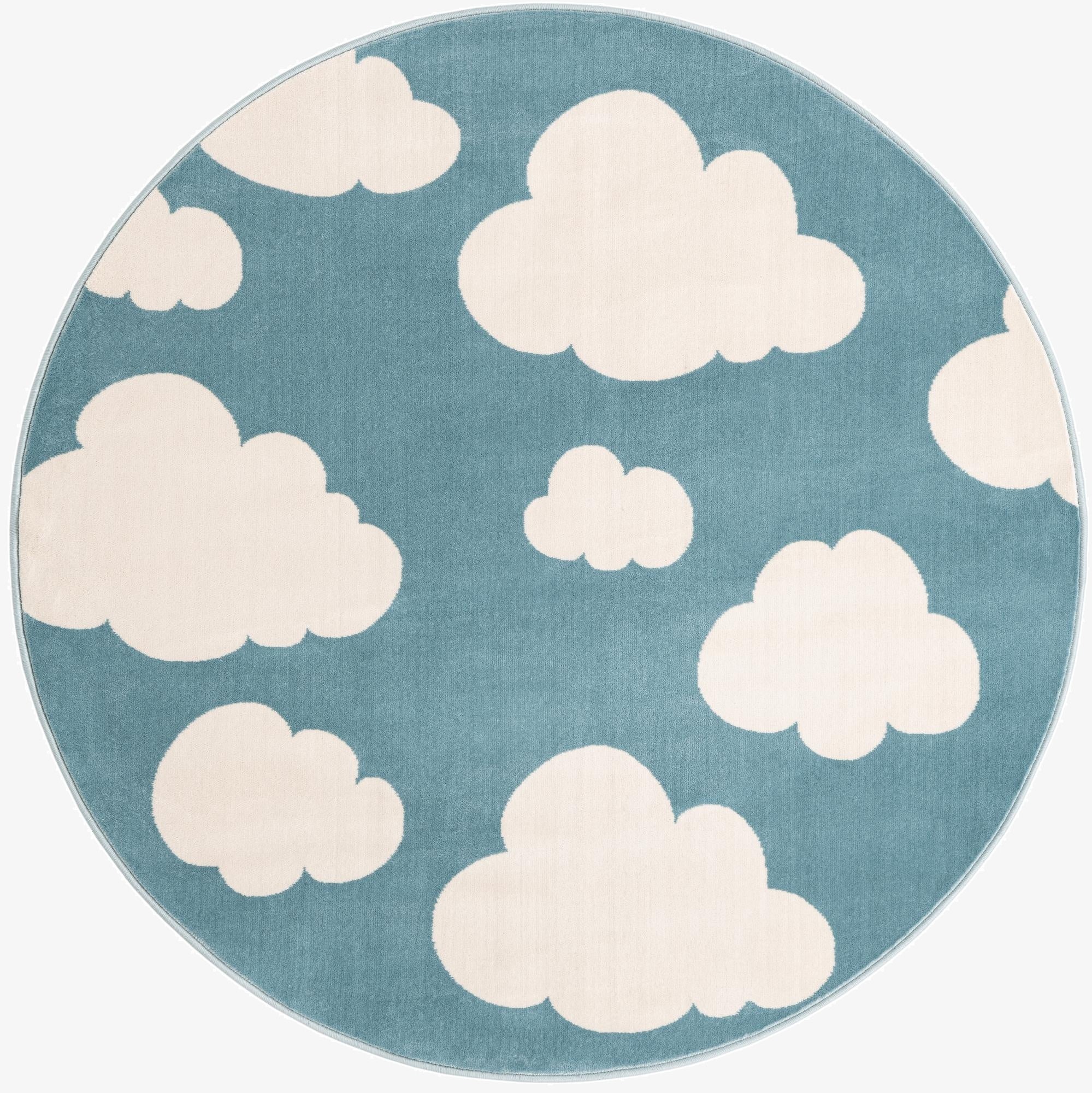  5' 3 x 5' 3 Whimsy Kids Round Rug