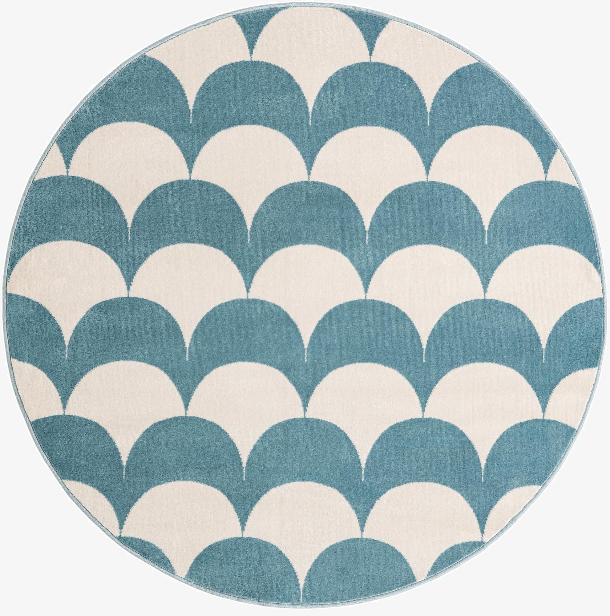  5' 3 x 5' 3 Whimsy Kids Round Rug
