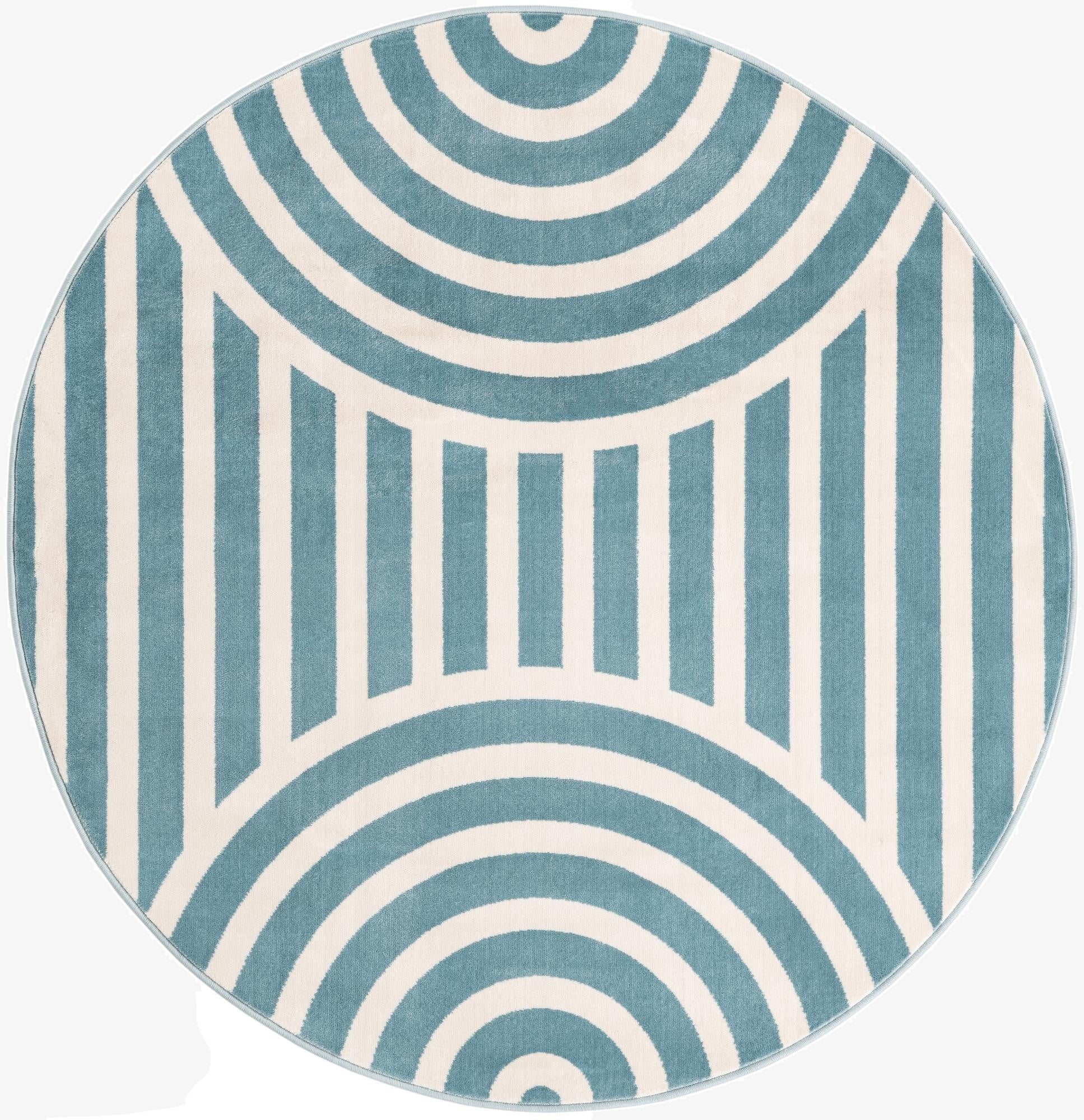  5' 3 x 5' 3 Whimsy Kids Round Rug