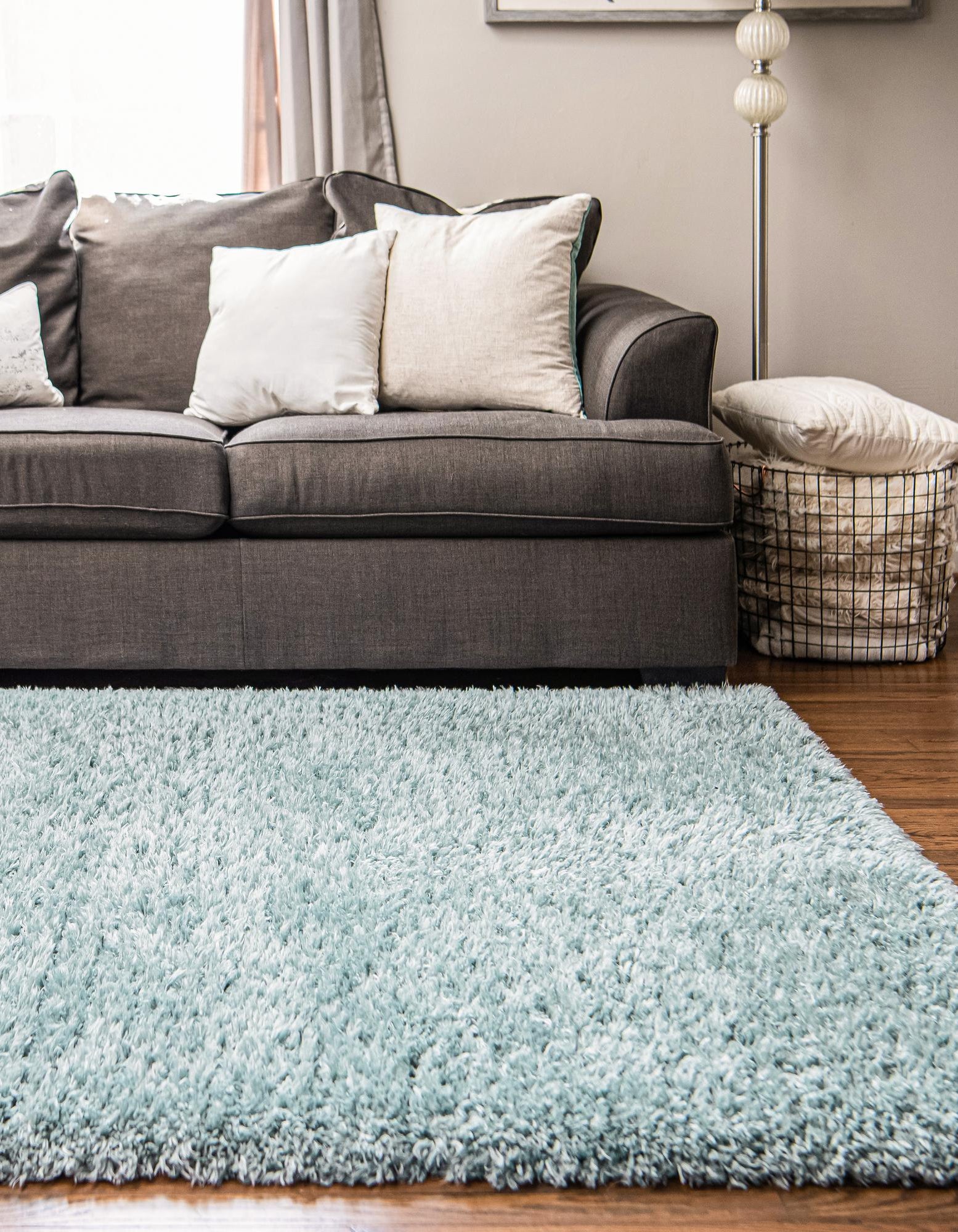 Slate Blue 6' x 9' Infinity Shag Rug | Rugs.com