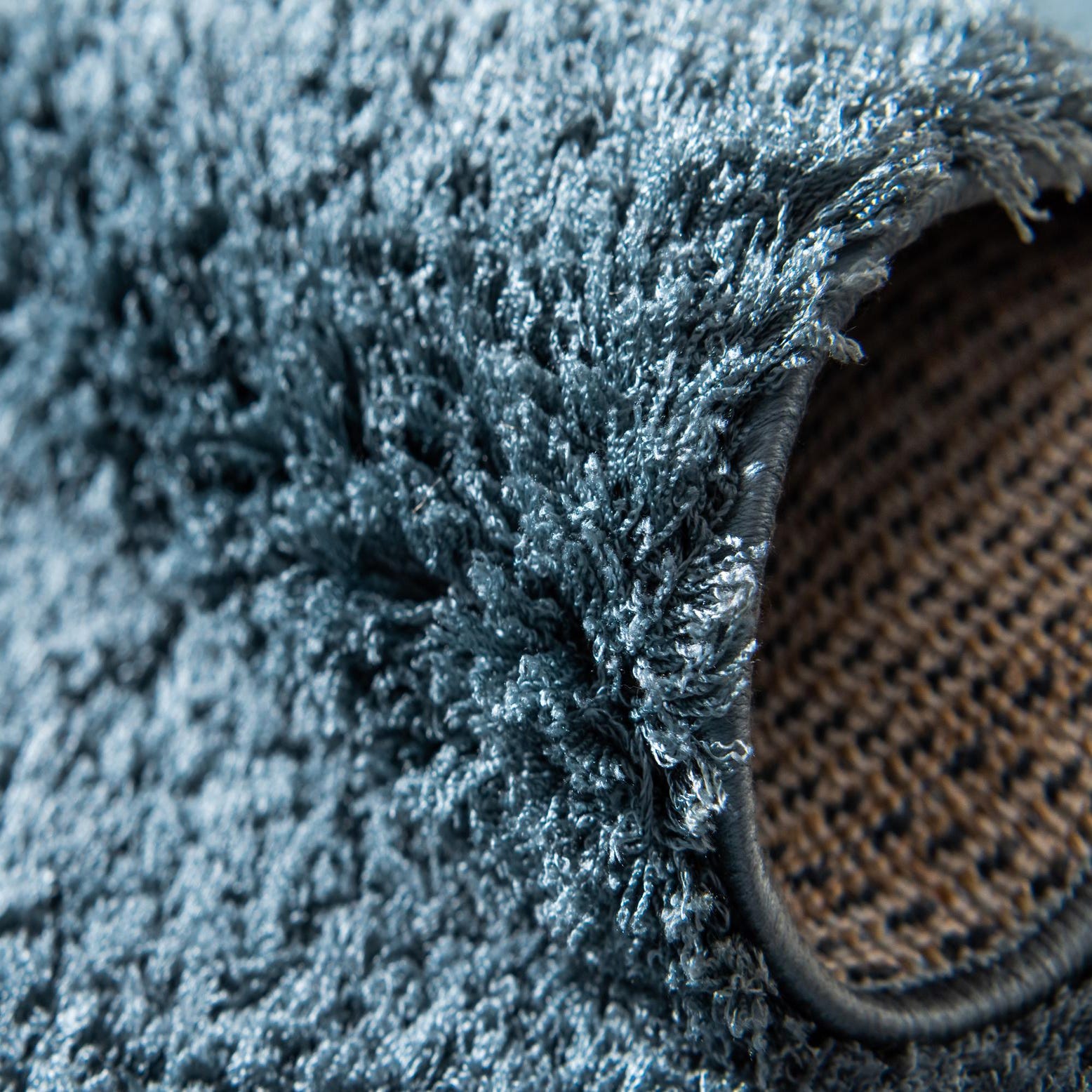 Slate Blue 8' x 10' Solid Shag Rug | Rugs.com