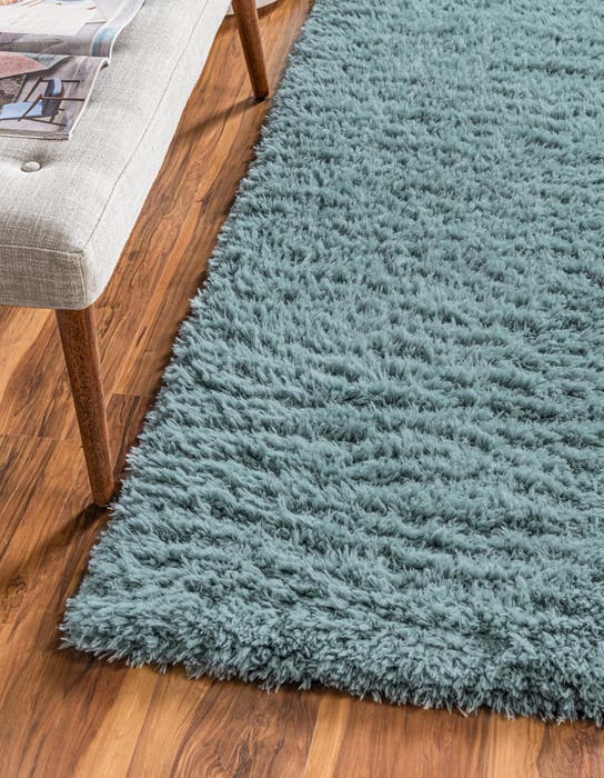 Onyx Black 2' 7 x 10' Infinity Shag Runner Rug | Rugs.com