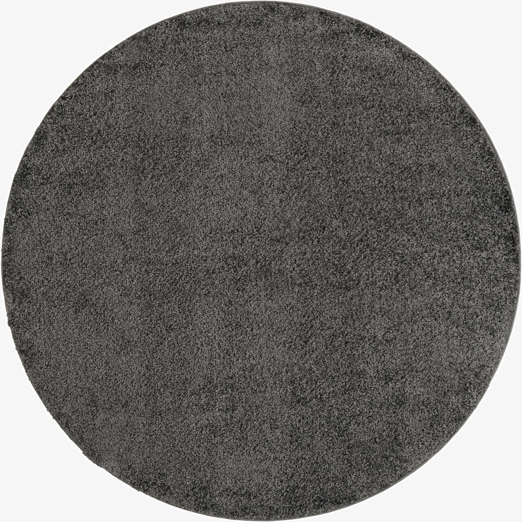  6' x 6' Soft Solid Shag Round Rug