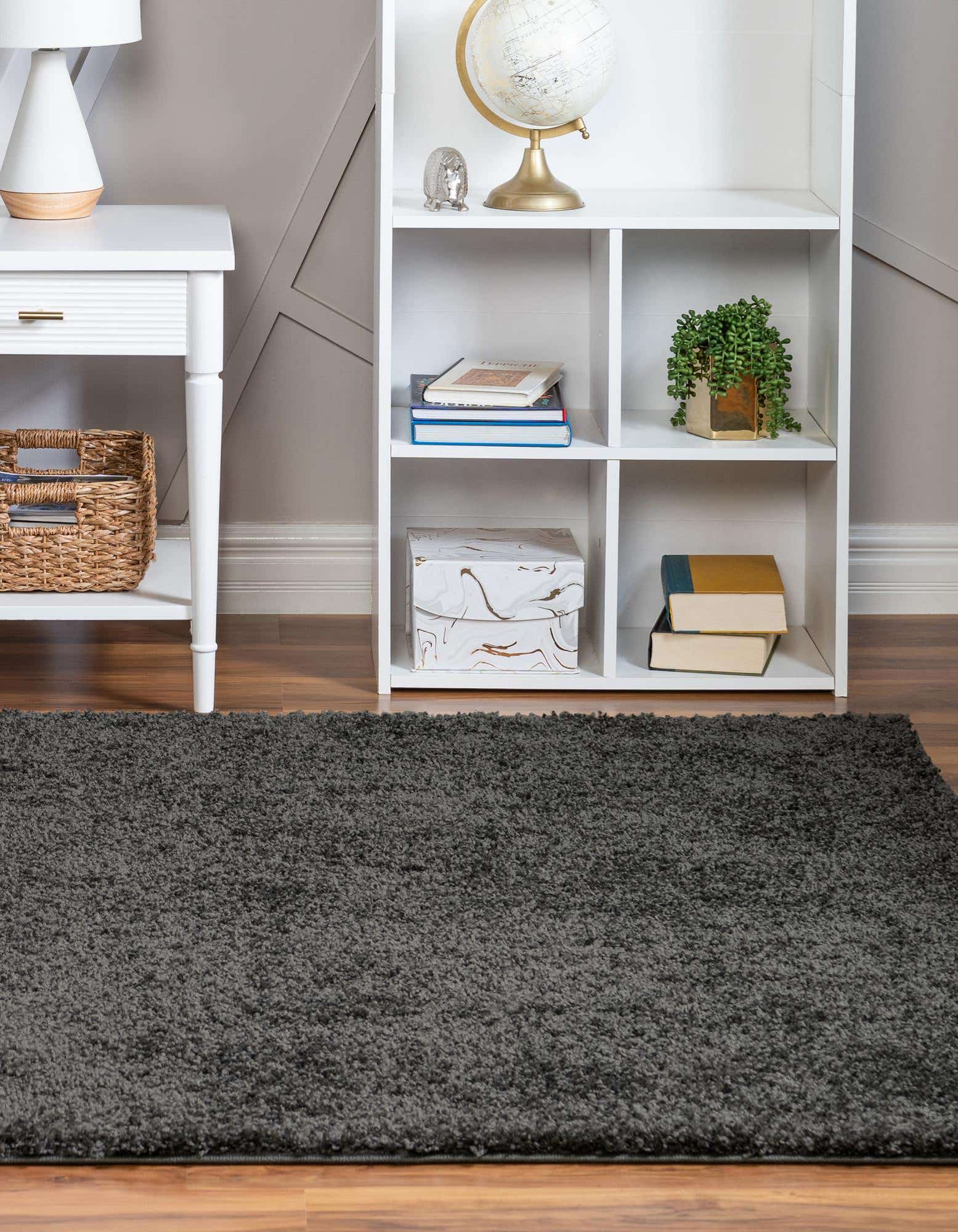 Primary image of  5' x 5' Soft Solid Shag Square Rug